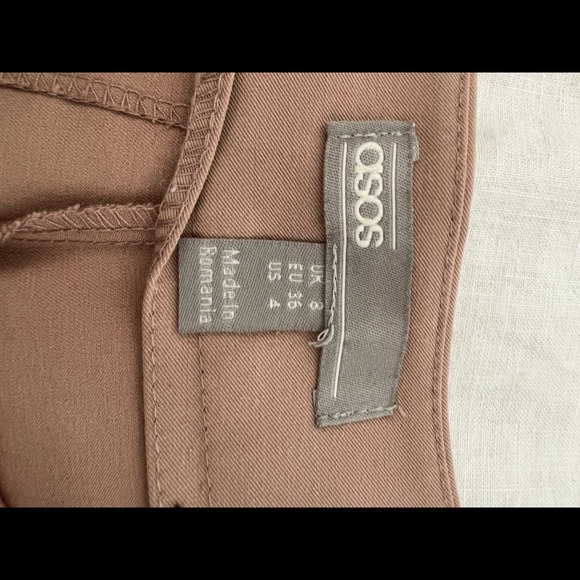 ASOS khaki wide leg pants - Picture 5 of 5